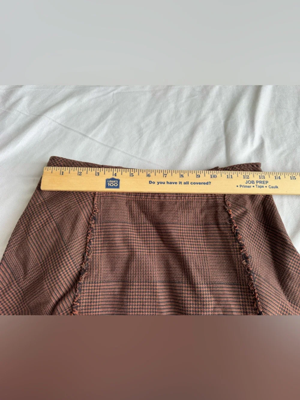 Free People Rowan Plaid Pinafore Skirt women‎ 4 brown plaid preppy boho festival